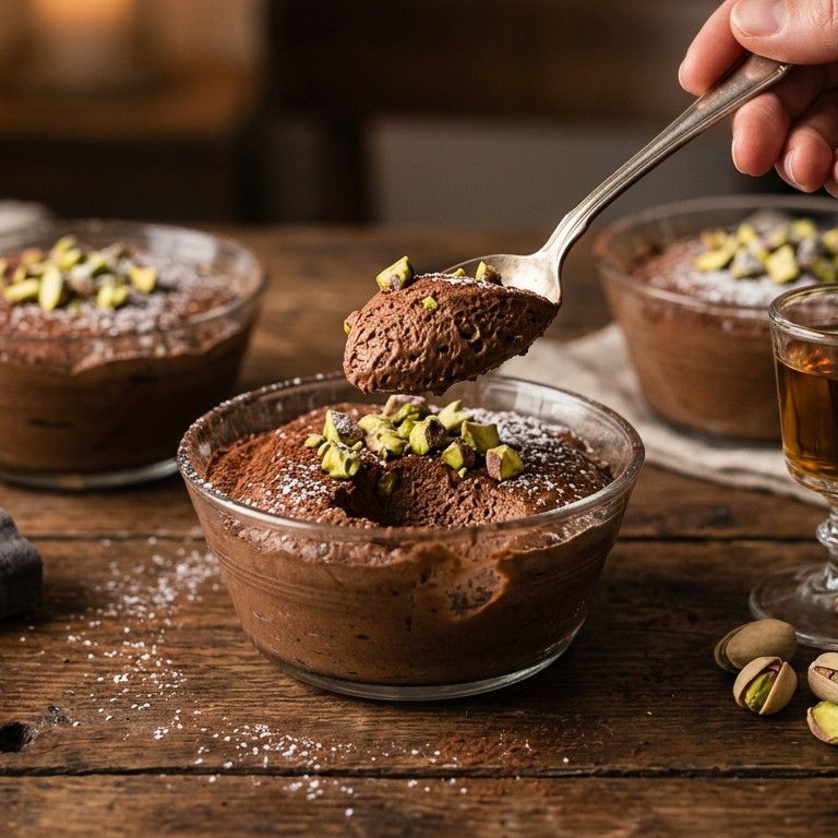 Chocolademousse met notenlikeur