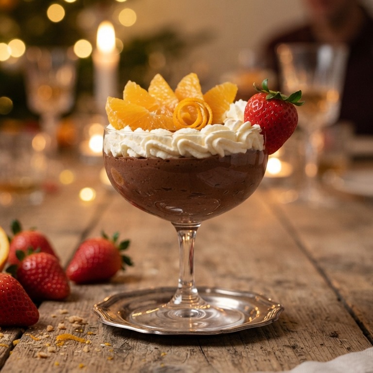 Chocolademousse met sinaasappel