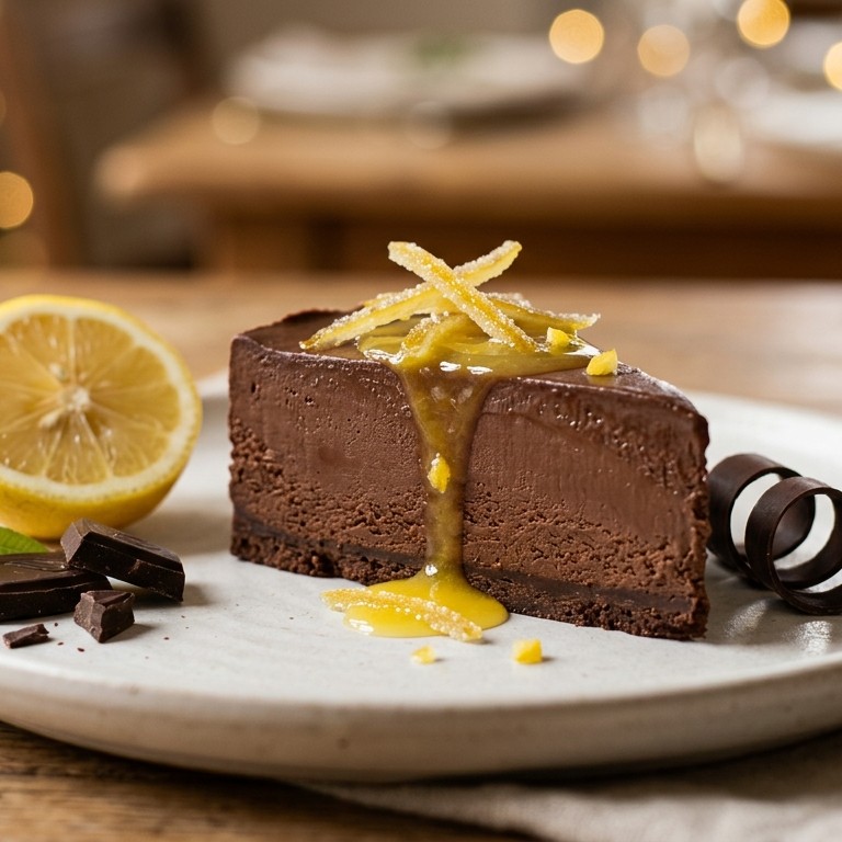 Chocoladeparfait met citroen