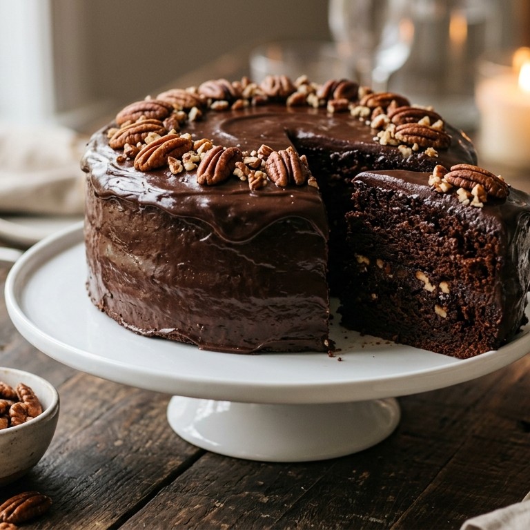 Chocoladepecantaart