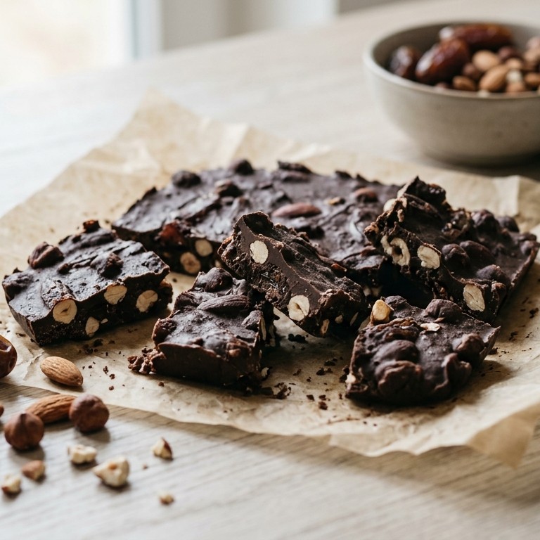 Chocoladereep van rauwe cacaopoeder