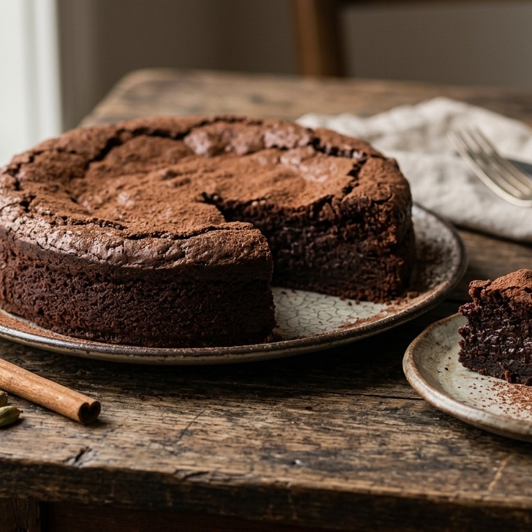 Chocoladetaart met kardemom