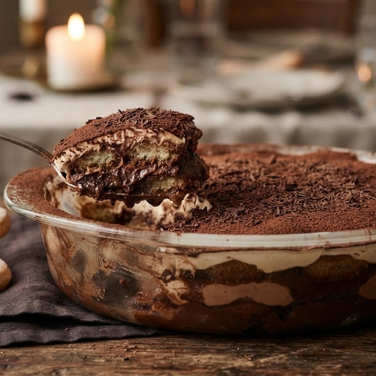 Chocoladetiramisu (met of zonder alcohol)