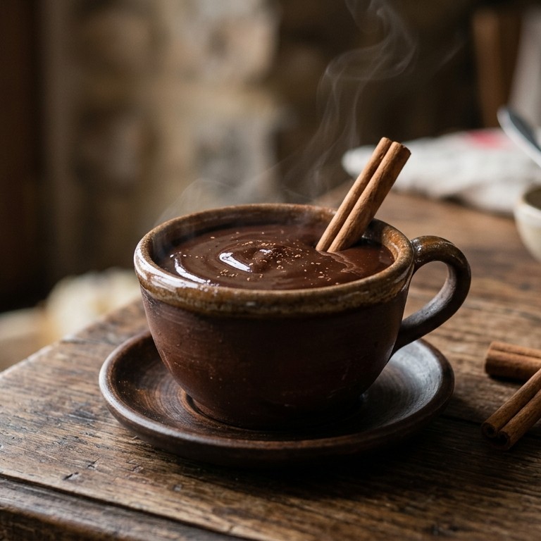 Chocolate con canela: Chocolademelk met kaneel