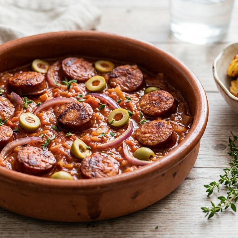 Chorizo met tomatensaus