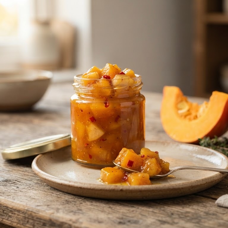 Chutney van pompoen en appel