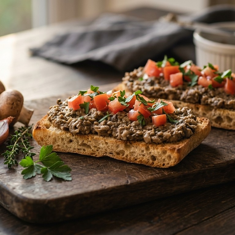 Ciabatta met champignonpuree