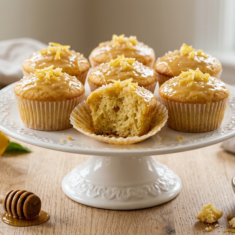 Citroen-honingcupcakes