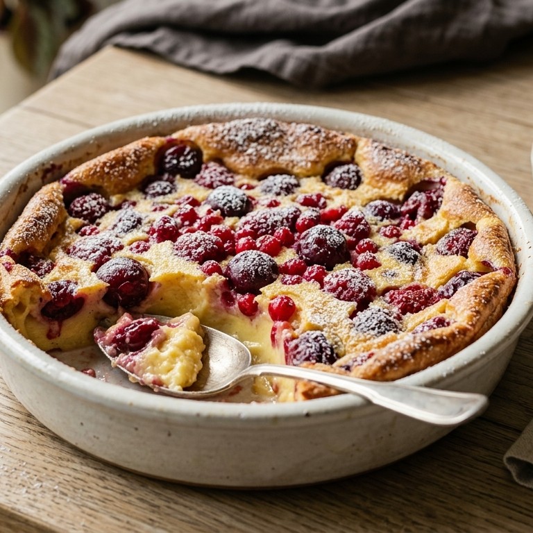 Clafoutis met rood fruit