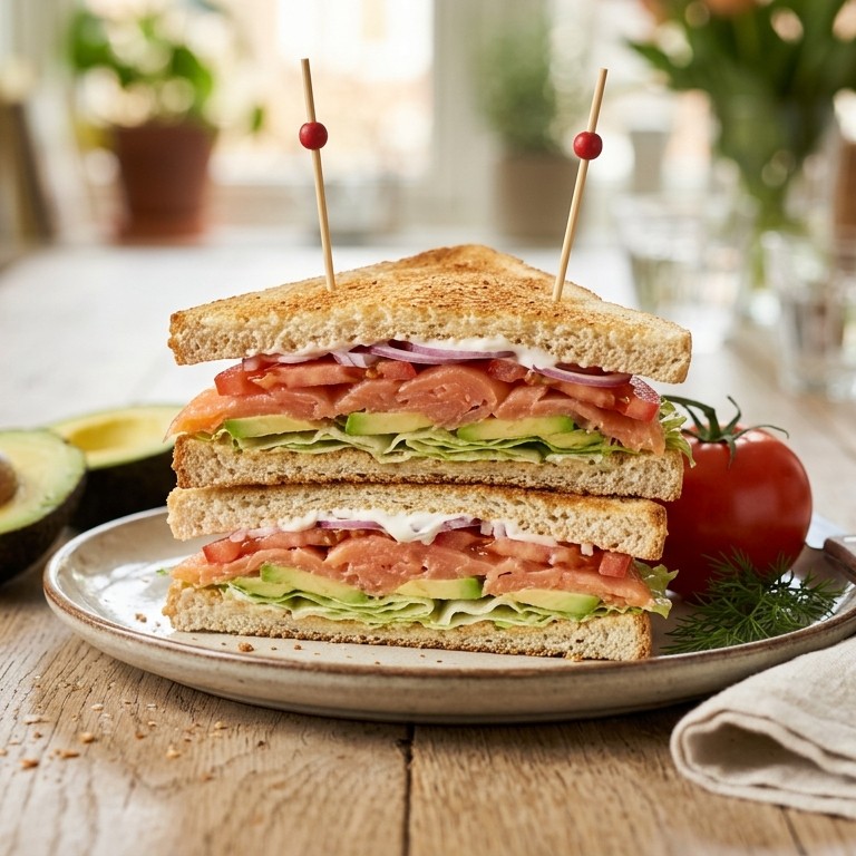 Clubsandwich zalm