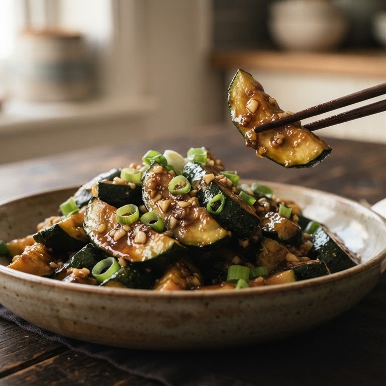 Courgette met Oestersaus