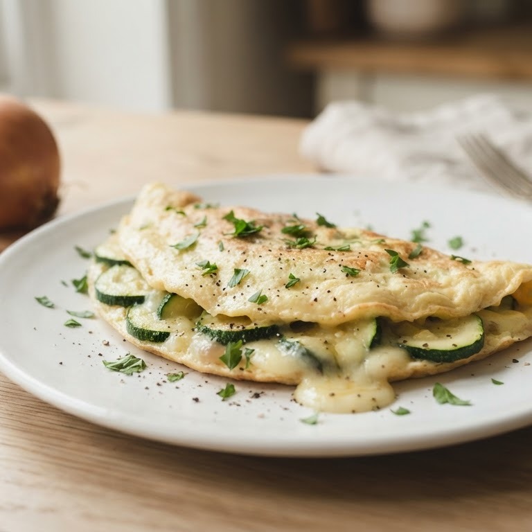 Courgette omelet