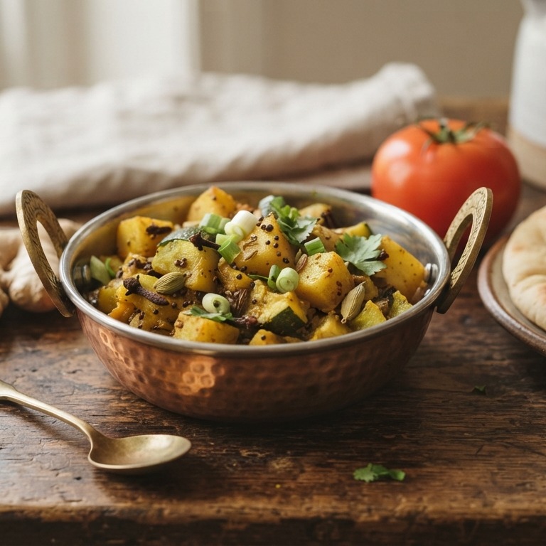 Courgettes en aardappelen