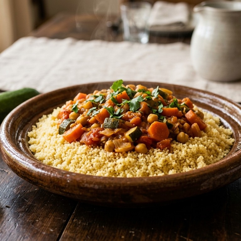 Cous cous met groentesaus