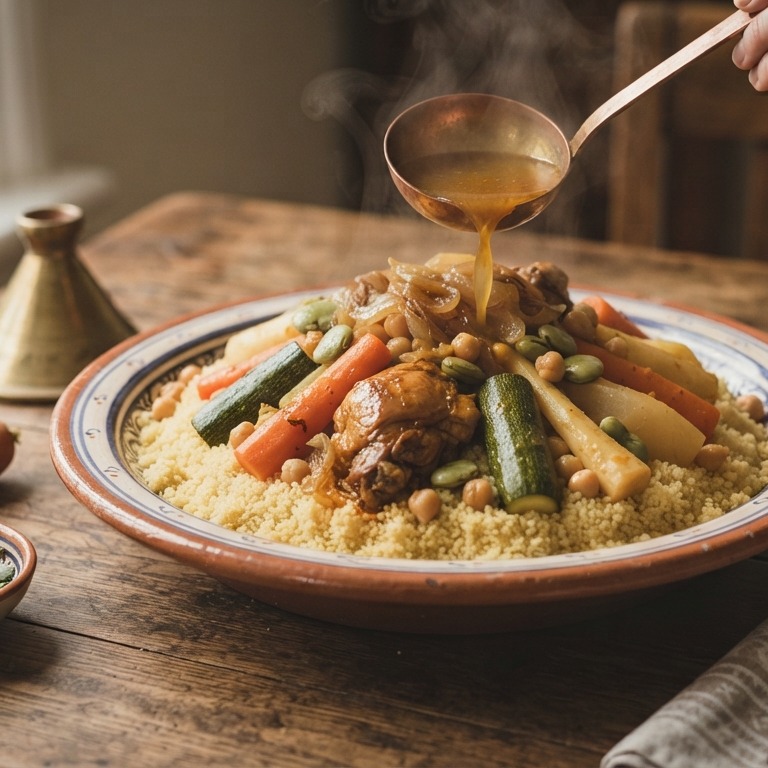 Couscous met 7 groenten (Couscous sebha godaar)