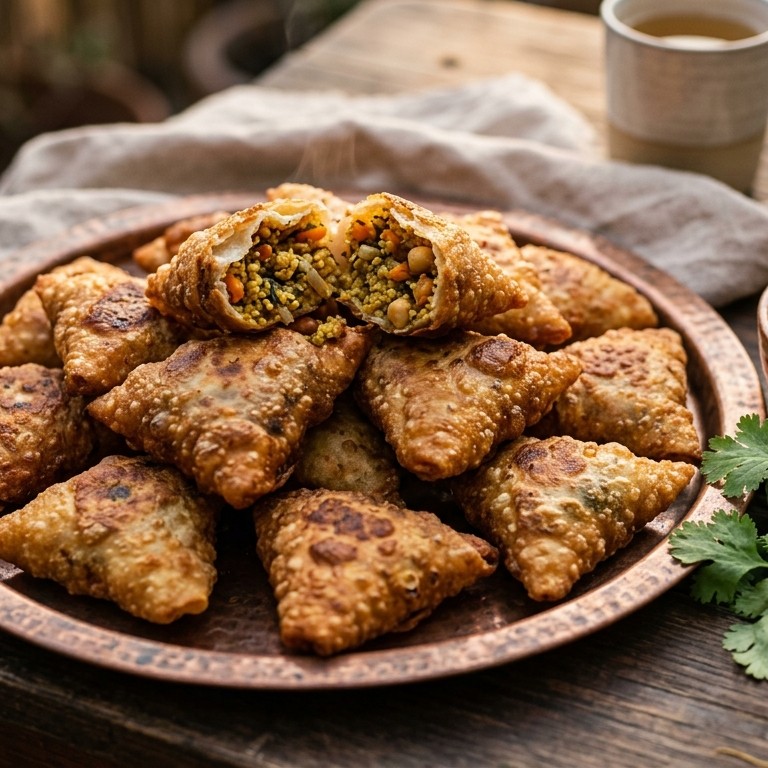 Couscous pakketjes uit de frituur