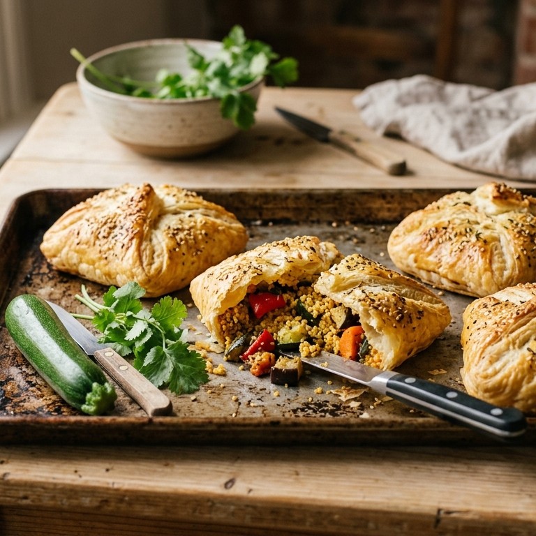 Couscous pakketjes uit de oven