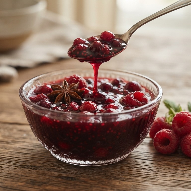 Cranberry/frambozencompote