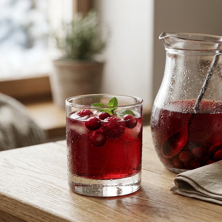 Cranberry-frambozensap
