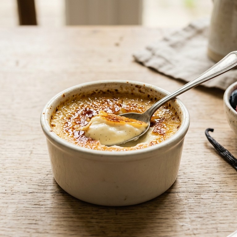 Crème brûlée met boerenkwark