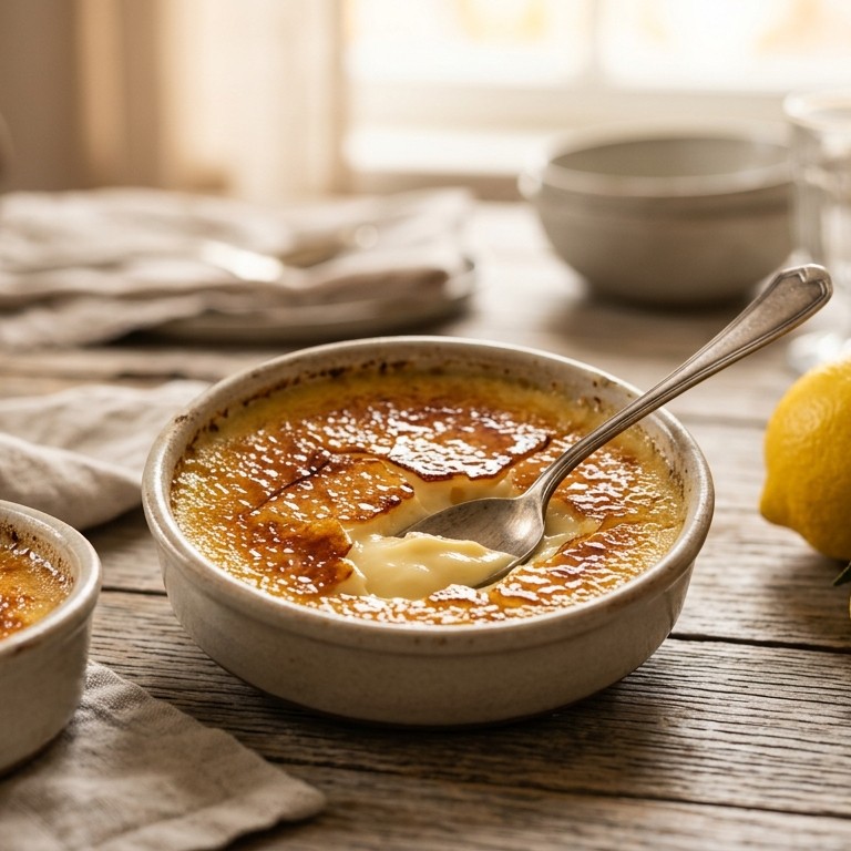 Crème Brûlée met citroen