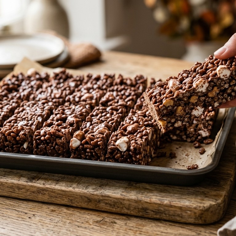 Crispy choco marshmallow