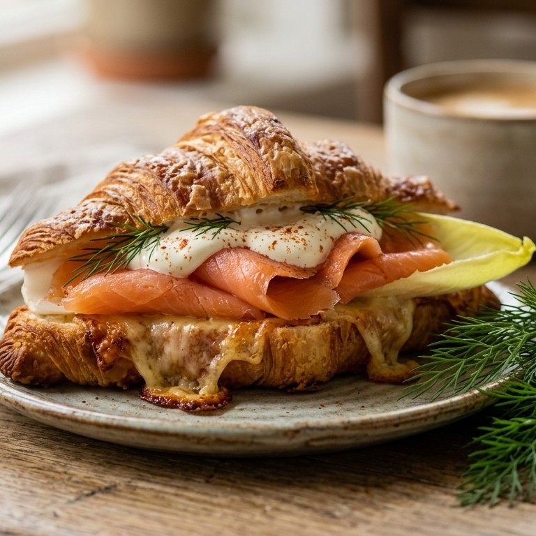 Croissantje zalm