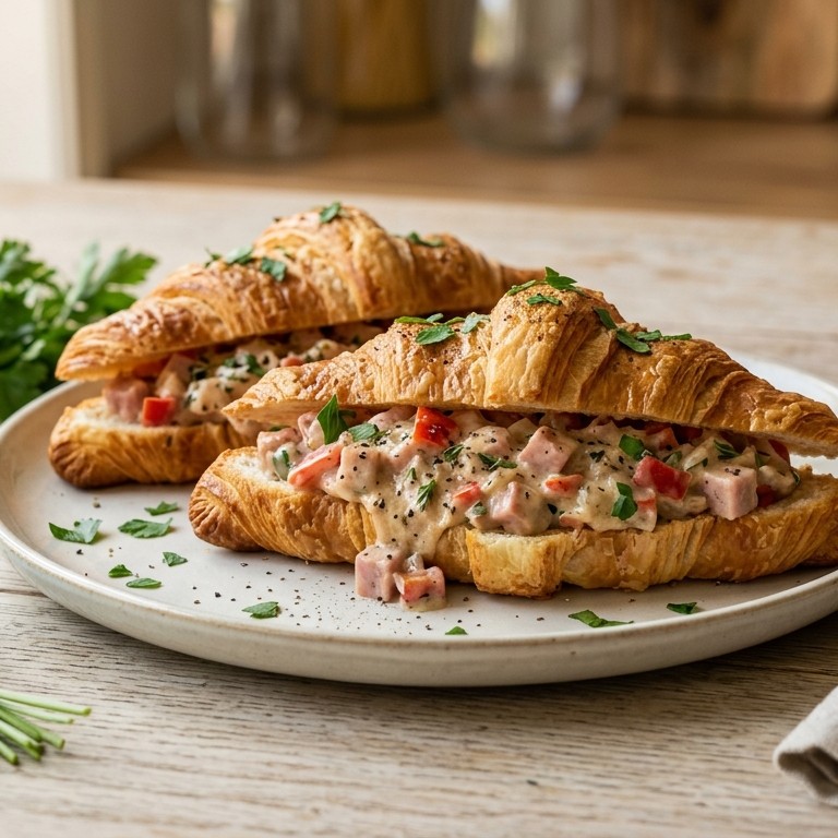 Croissants met hamragout