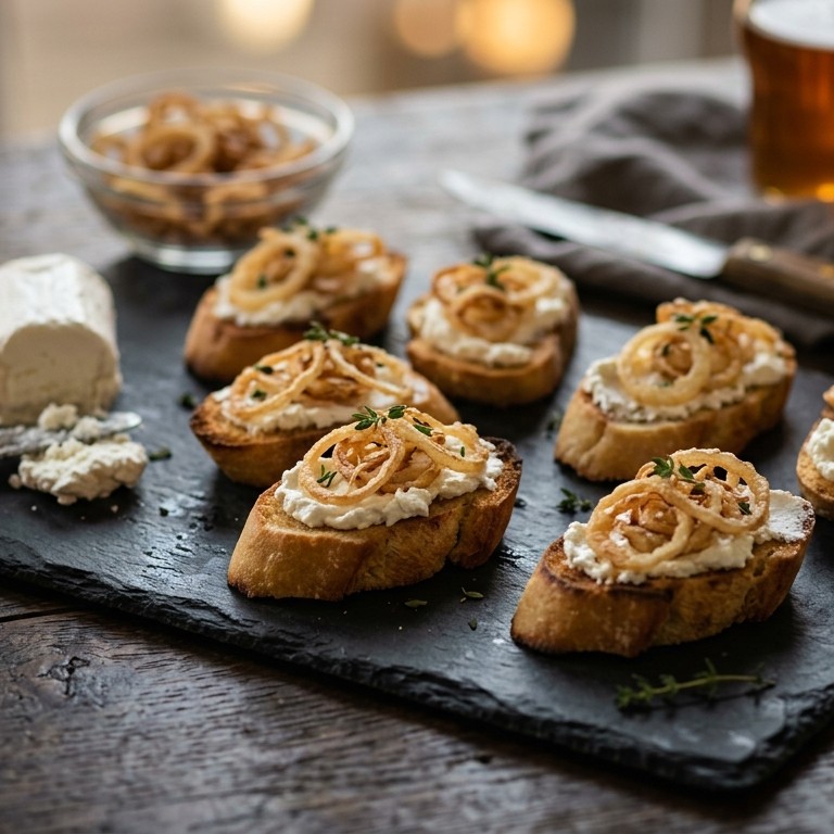 Crostini met geitenkaas