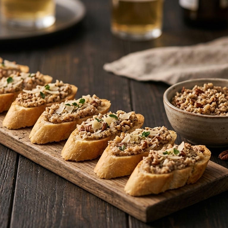 Crostini met kaas-notendip