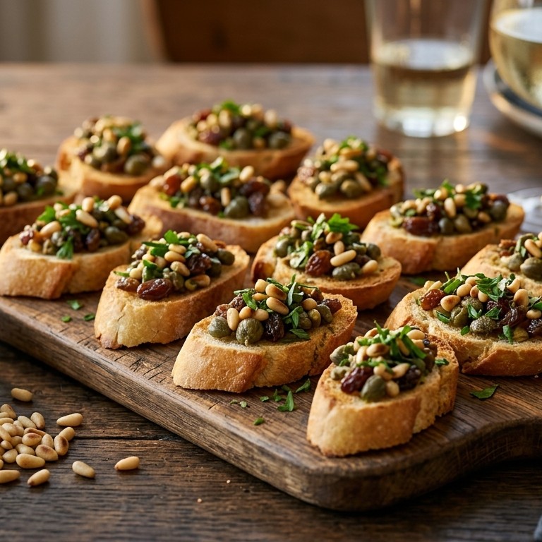 Crostini met kappertjes