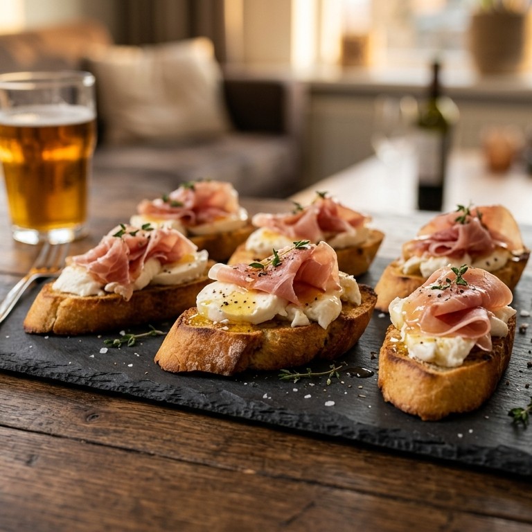Crostini mozzarella