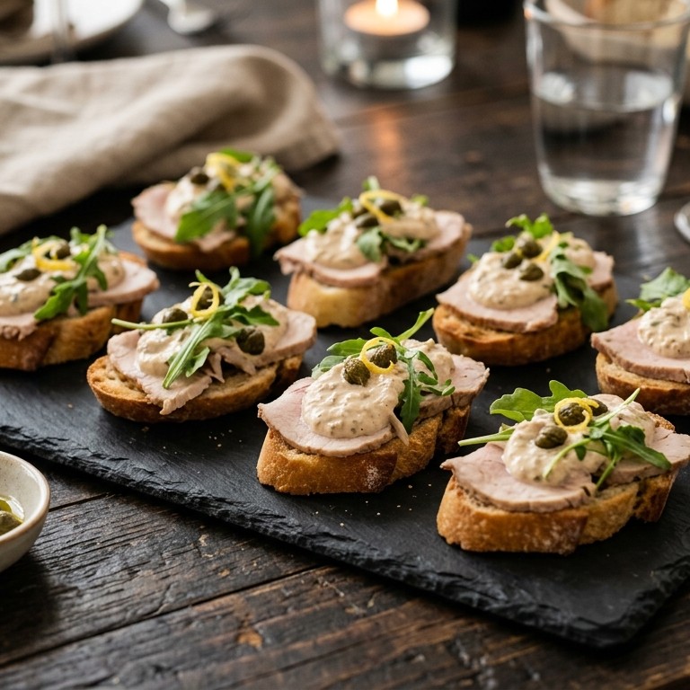 Crostini Vitello Tonato