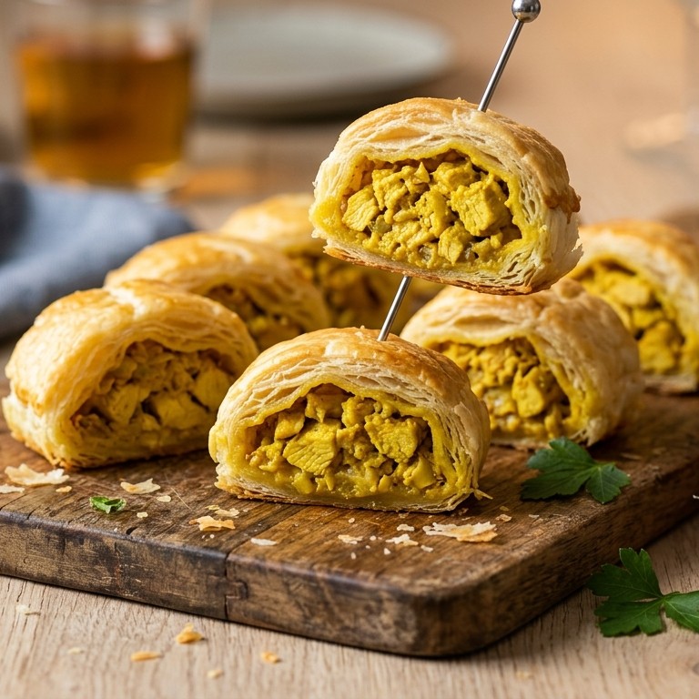 Curry kiprolletjes
