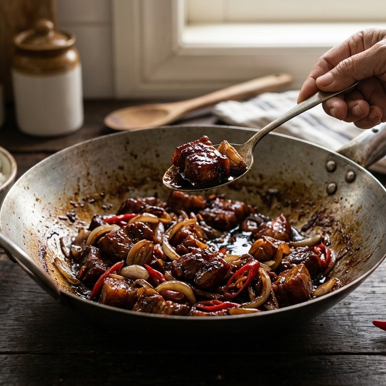 Daging manis (zoet gekruid varkensvlees)