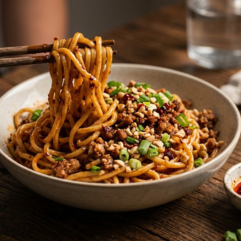Dan dan noodles / noedels