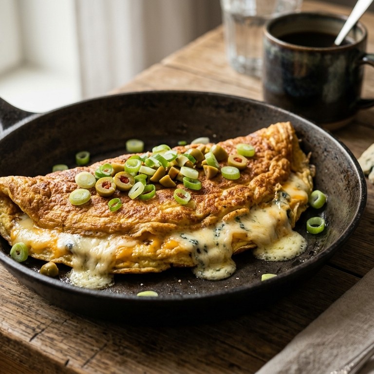 Danish-blue-omelet