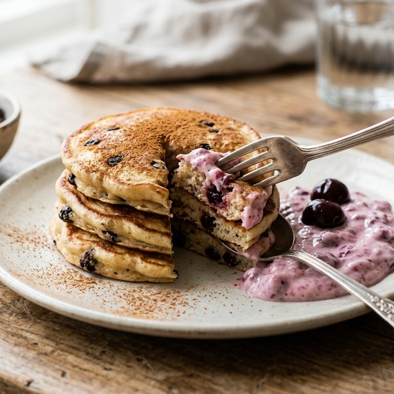 Dikkertjes met kersenyoghurt