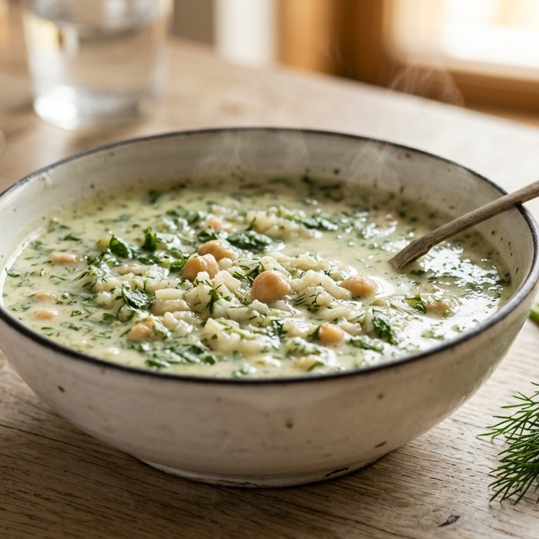 Dovga (Azerbaijan yogurt and herb soup)