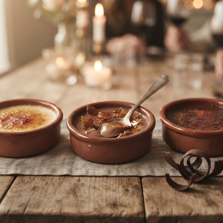 Driedubbele créme brulee
