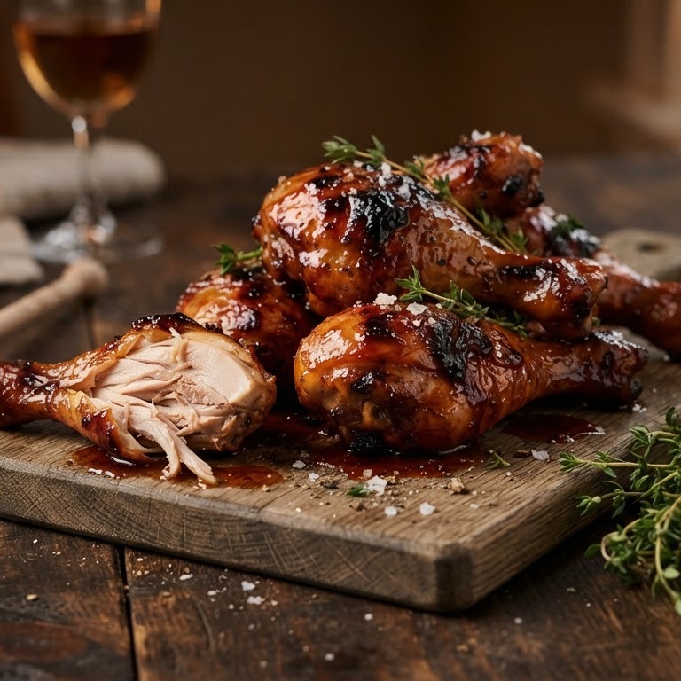 Drumsticks in honing-sherry