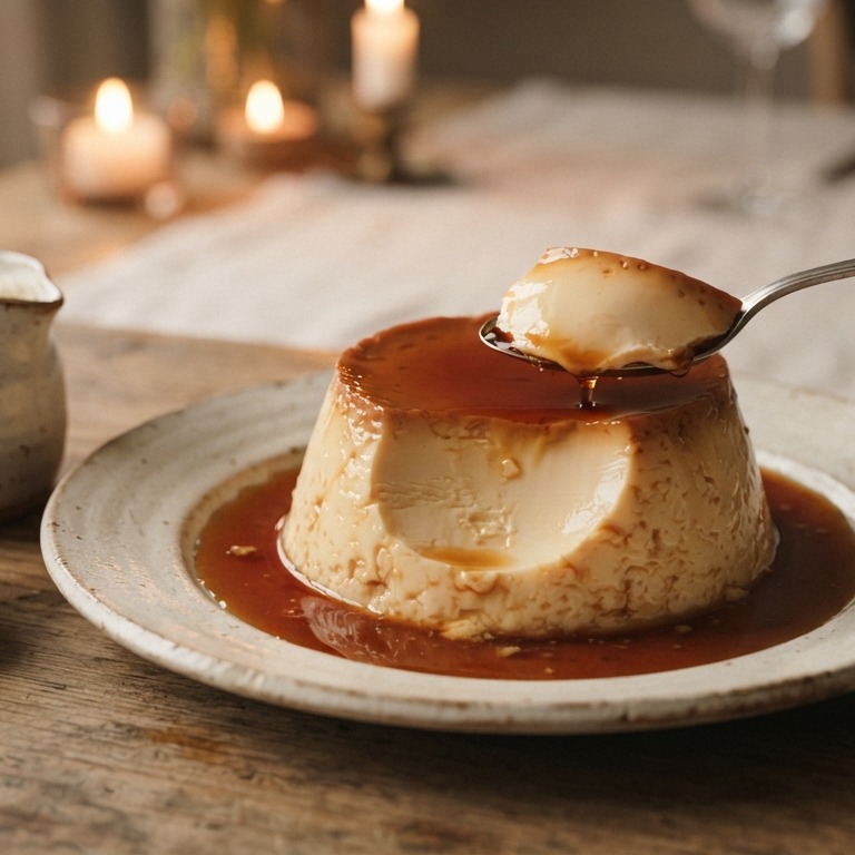 Echte caramelpudding