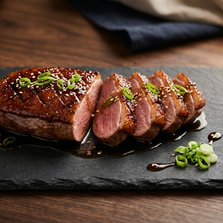 Eendenborstfilet in teriyakisaus