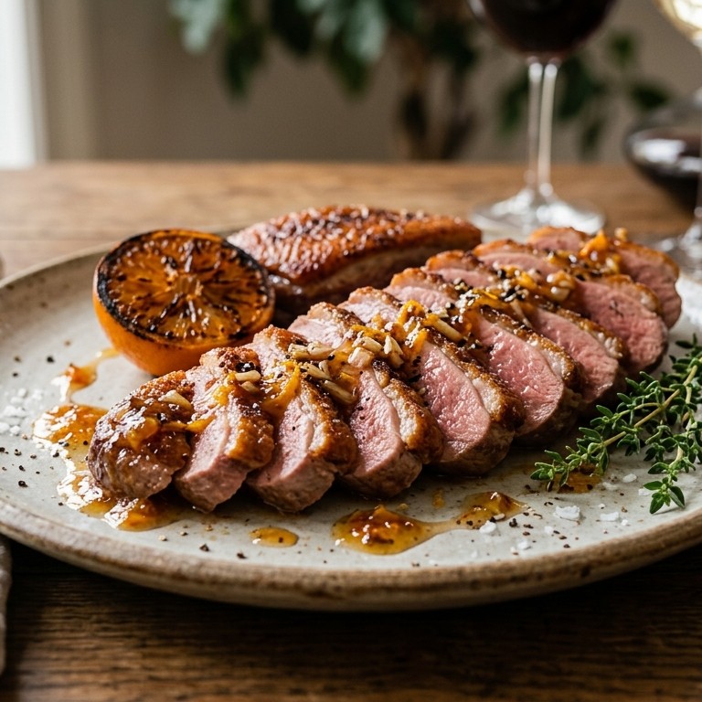 Eendenborstfilet met marmelade