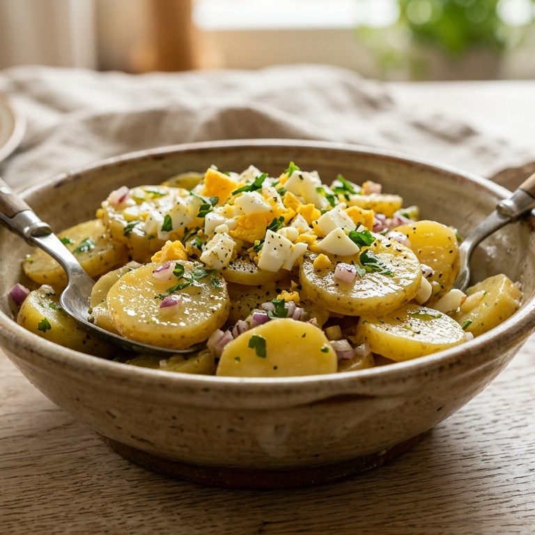 Eenvoudige aardappelsalade