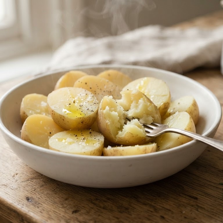 Eenvoudige maar erg lekkere aardappelen uit de Magnetron