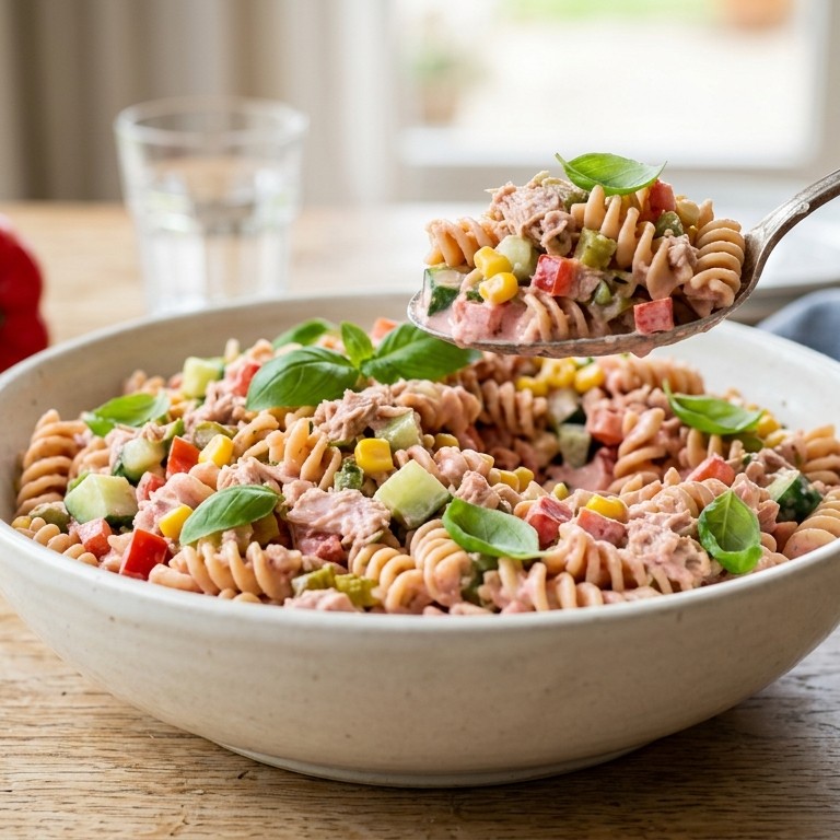 Eenvoudige pastasalade