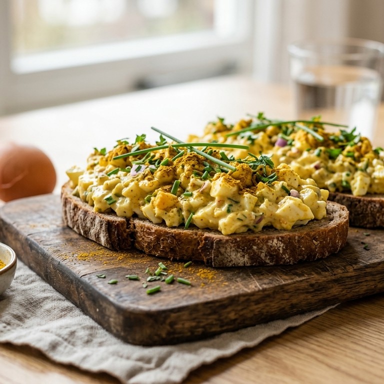 Eiersalade met curry