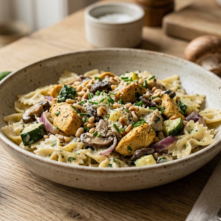 Farfalle met kiproomsaus