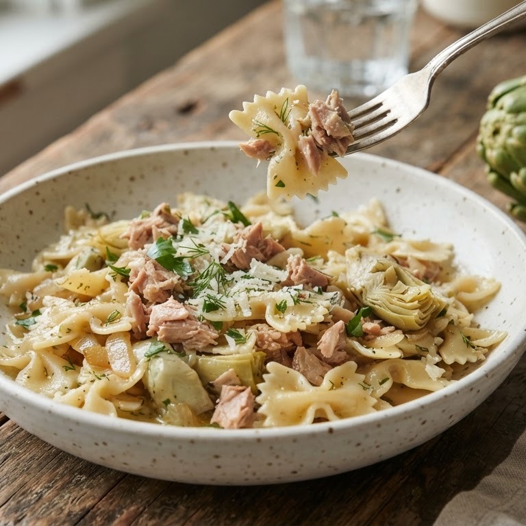 Farfalle met tonijn
